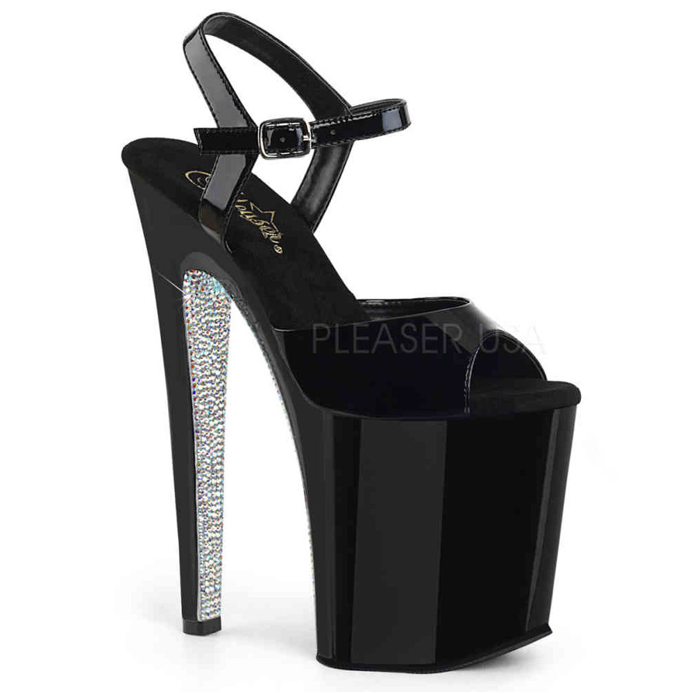 pleaser shoe straps