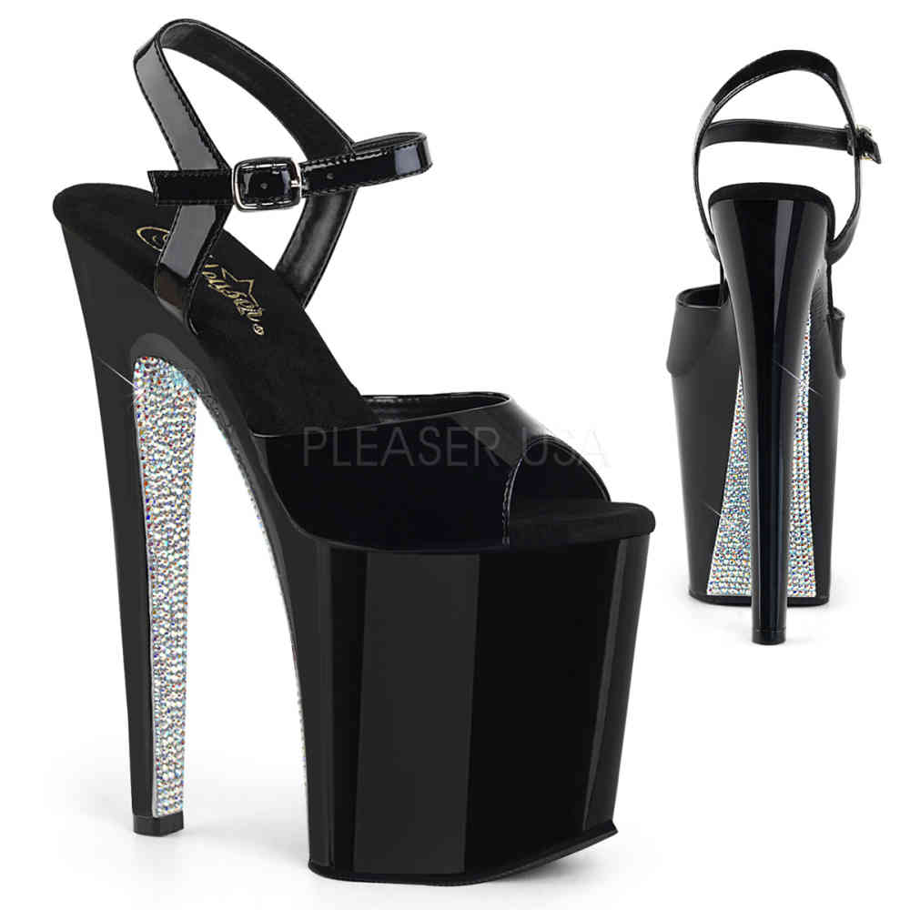 pleaser ankle strap heels
