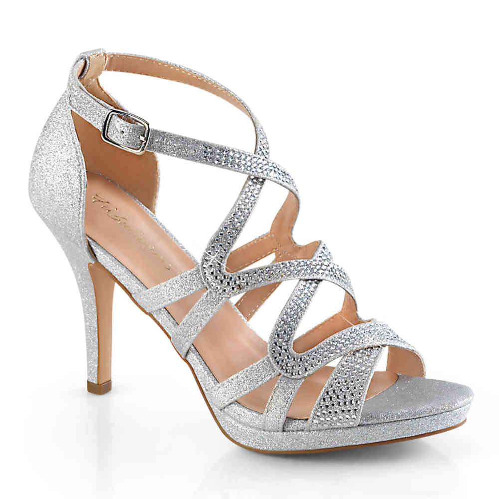 Fabulicious Fabulicious Hoge hakken DAPHNE-42 Zilverkleurig | Attitude