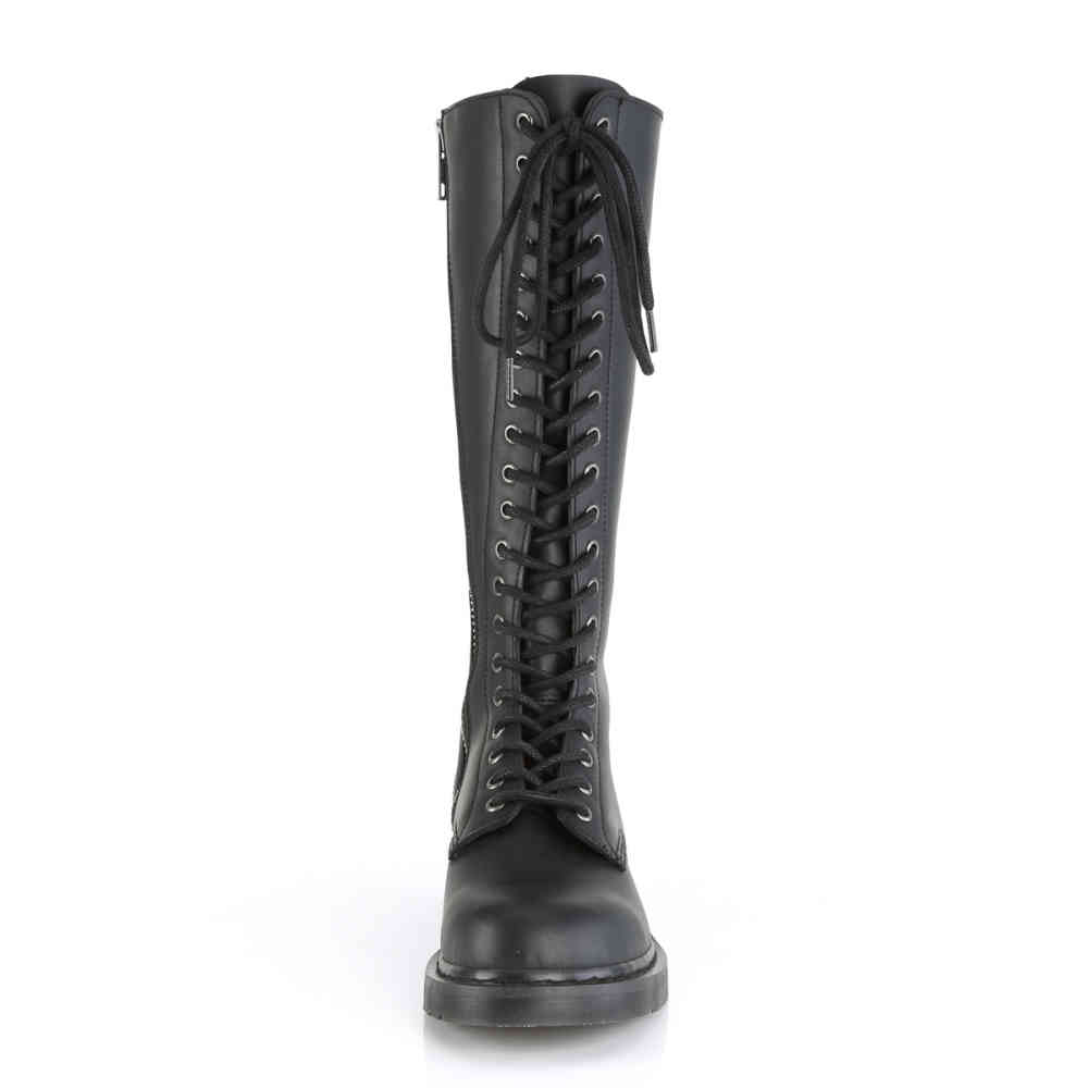 demonia black knee high boots