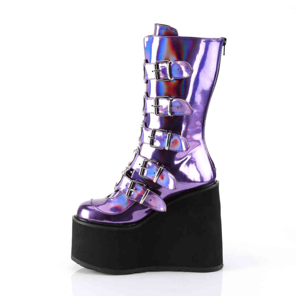 demonia boots purple