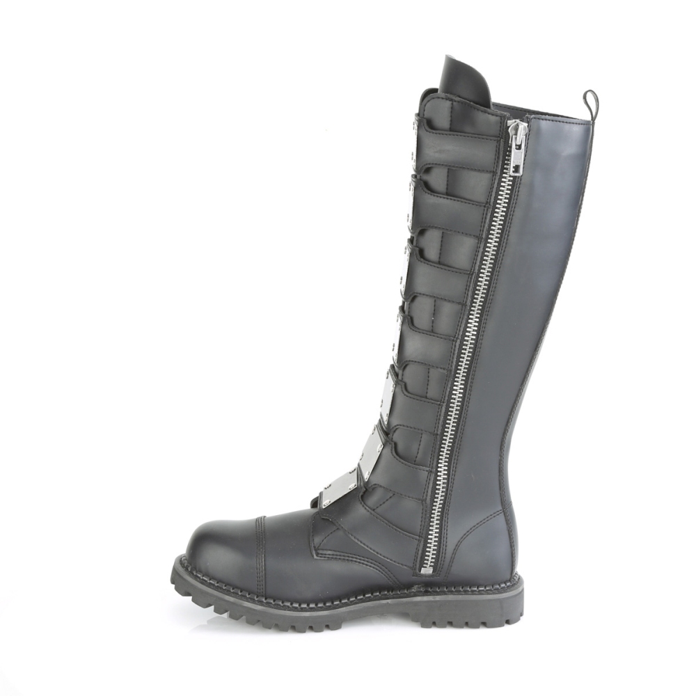 demonia steel toe boots