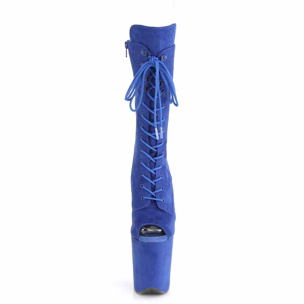 blue pleaser heels