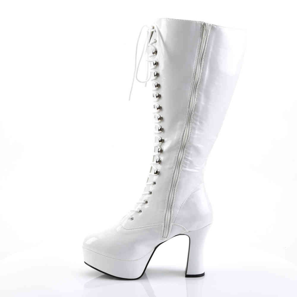 silver platform gogo boots