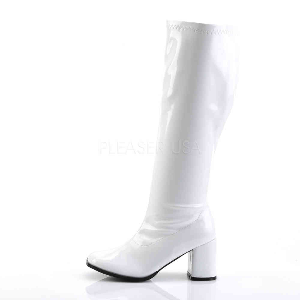 white plus size boots