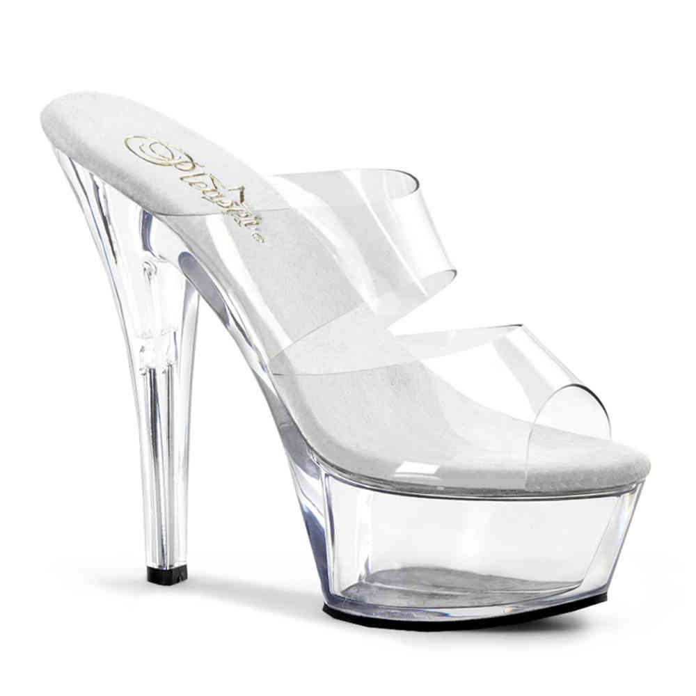 transparent slide heels