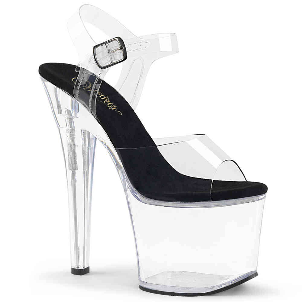 Roimaash Women's 20CM Glitter High Heel Sandals For Pole Dance & Performance - View #8