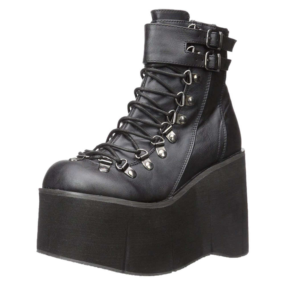 demonia black platform boots
