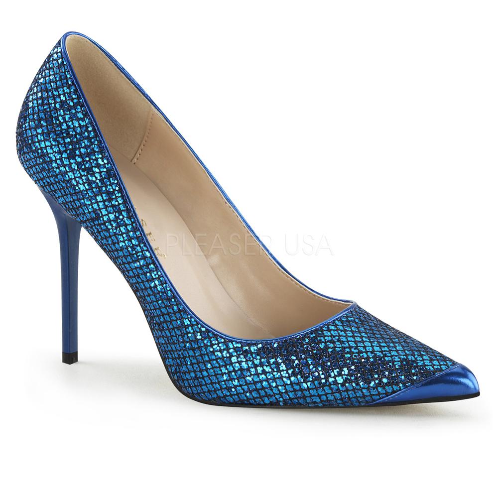 Stijlvolle Koninklijk Blauw Kantoor OL Suede Pumps 2021 10 cm Naaldhakken /  Stiletto Hoge Hakken Spitse Neus