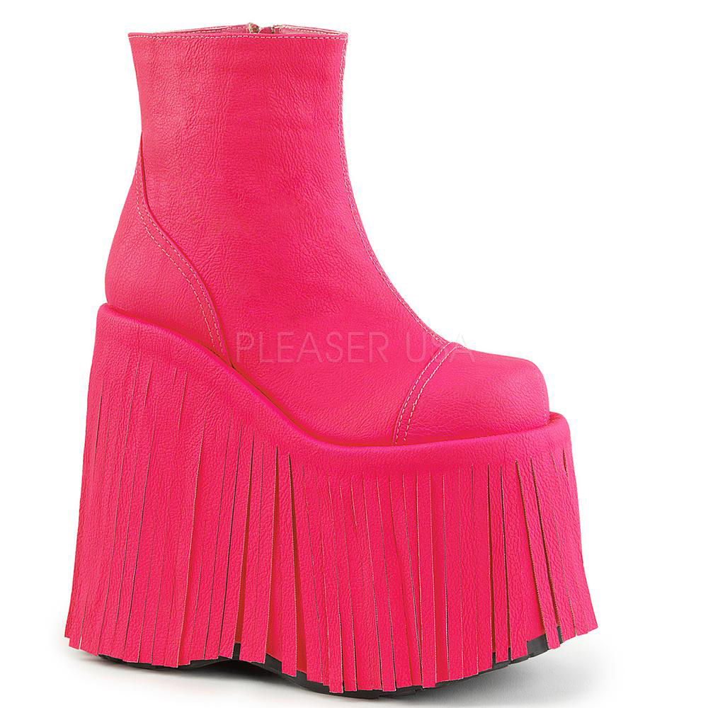 demonia pink platform boots