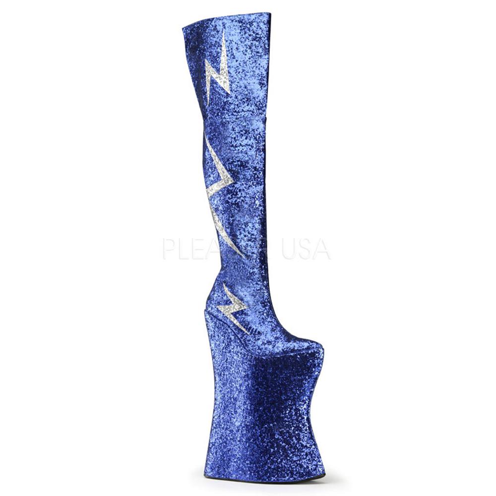 blue pleaser boots