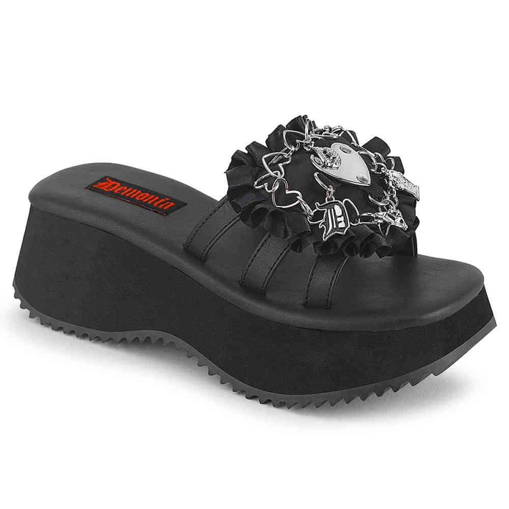 DemoniaCult DemoniaCult FLIP16 Slippers Black Attitude Europe