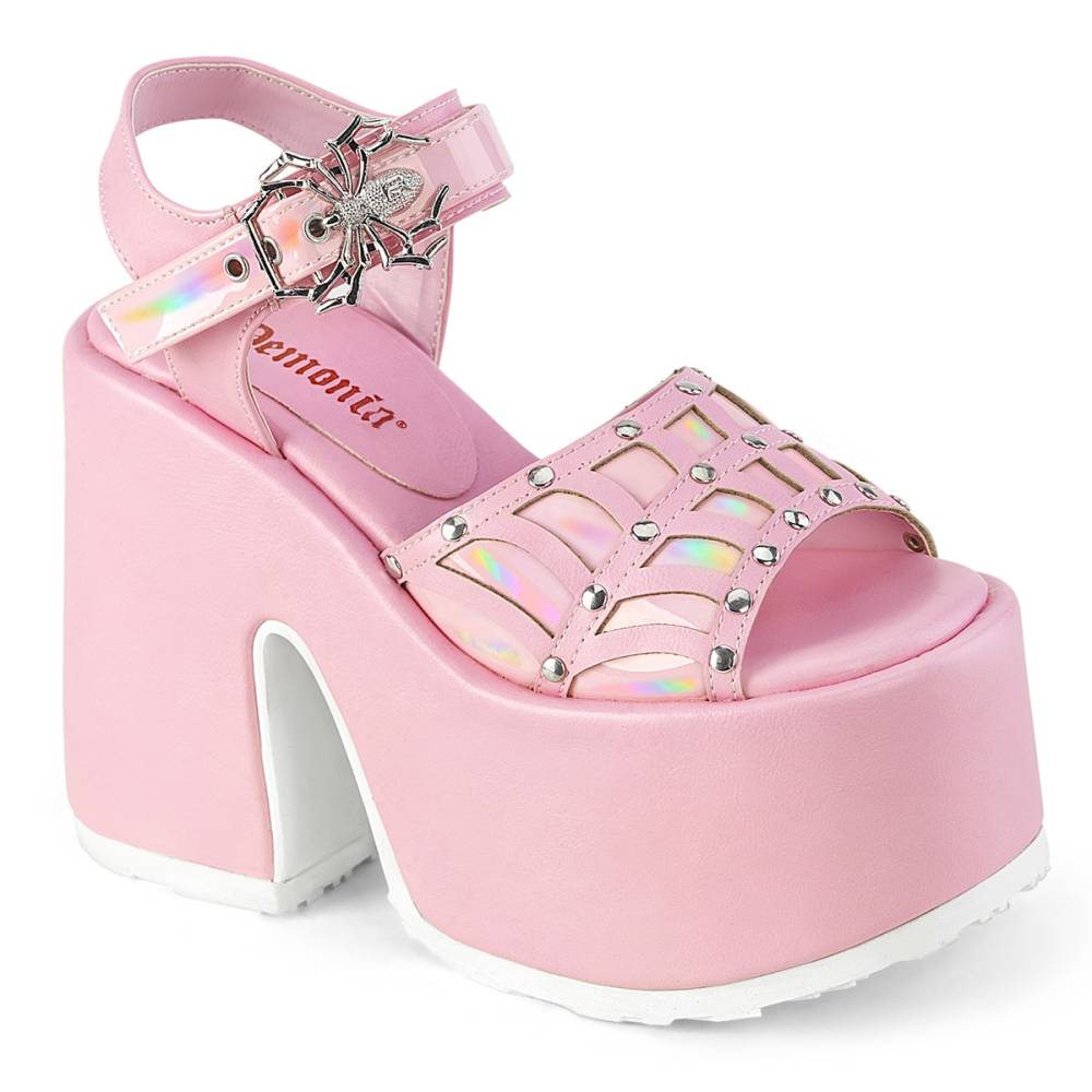 demonia platform shoes pink