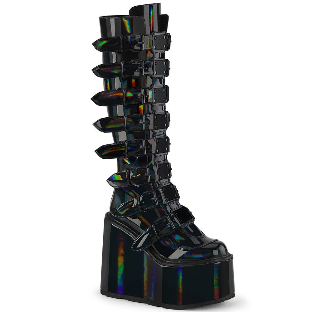 DemoniaCult DemoniaCult SWING-815 Platform Boots Black