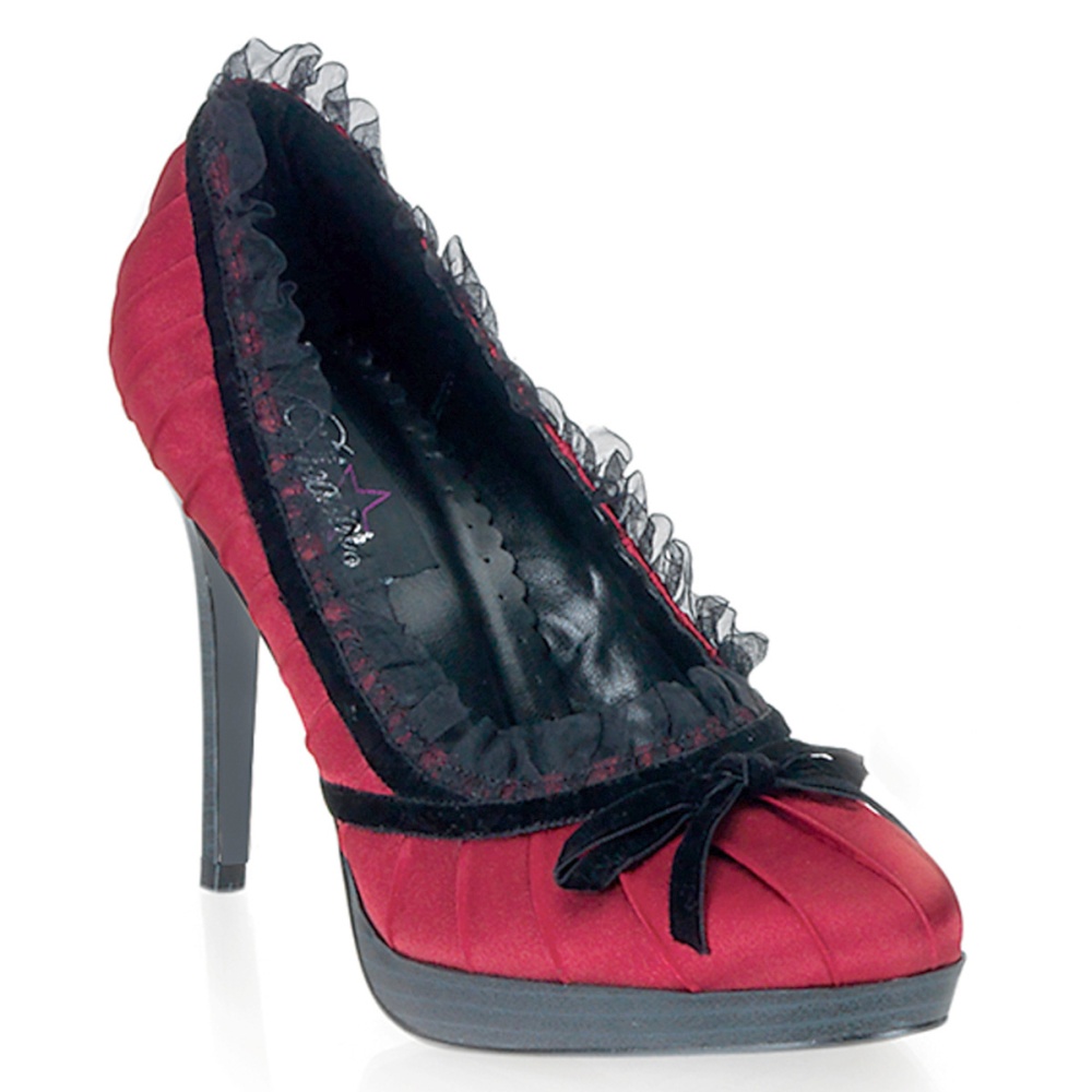red black high heels