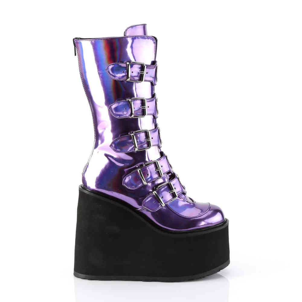 demonia purple boots