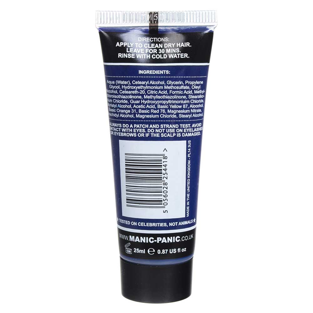 Manic Panic Rockabilly Blue Semi Permanent Hair Dye Sample Blue