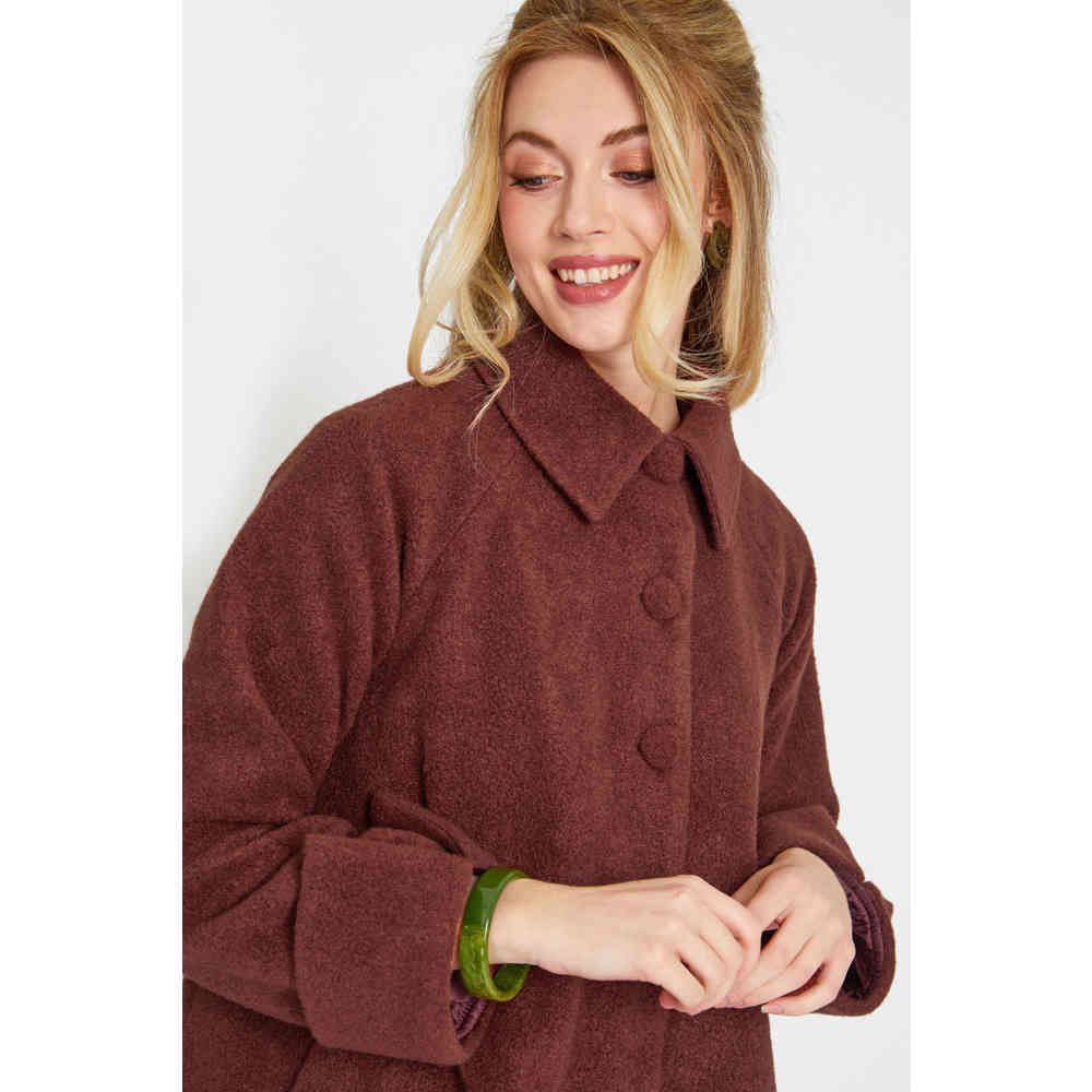 Voodoo Vixen Voodoo Vixen 60s A Line Swing Mantel Braun Attitude