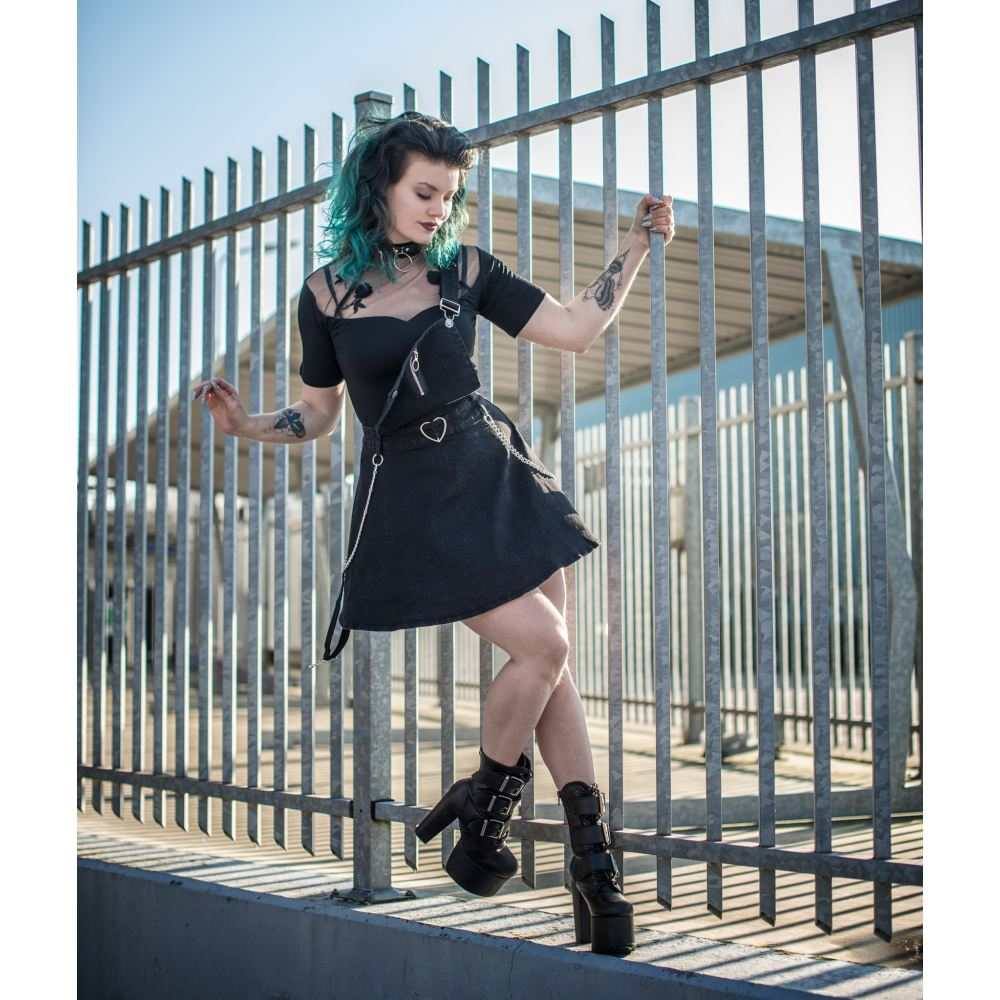dungaree skater dress HT 360 Collective - Dungarees Dress