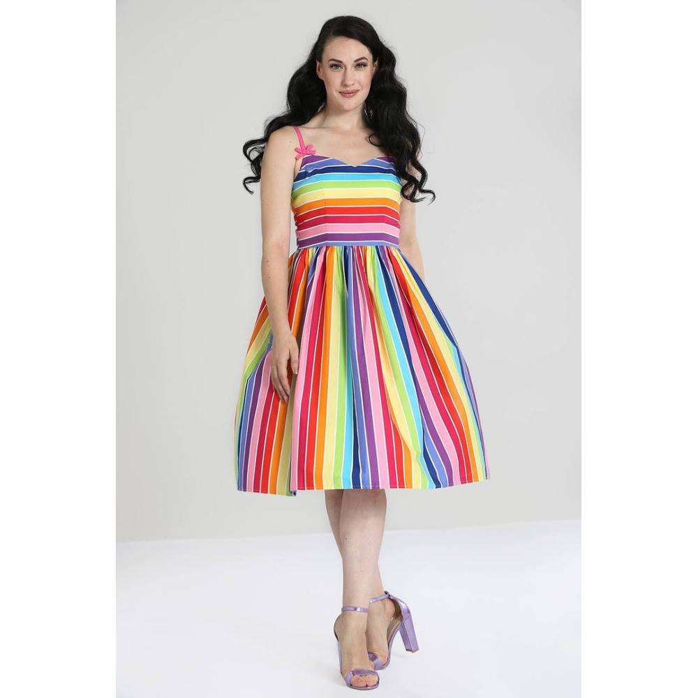 Hell Bunny Hell Bunny - Over the Rainbow Flare dress - Rainbow | Attitu Hell Bunny Hell Bunny - Over the Rainbow Flare dress - Rainbow | Attitu