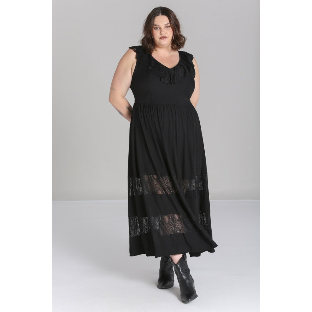 Hell Bunny Hell Bunny - Mortem Maxi long dress - Black | Attitude Europ