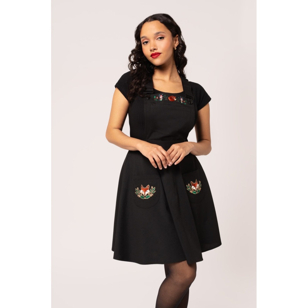 silk mini black dress XS-Sm 60s Mod Plaid Trompe L'oeil Pinafore Mini Dress – Flying Apple Vintage main image 1