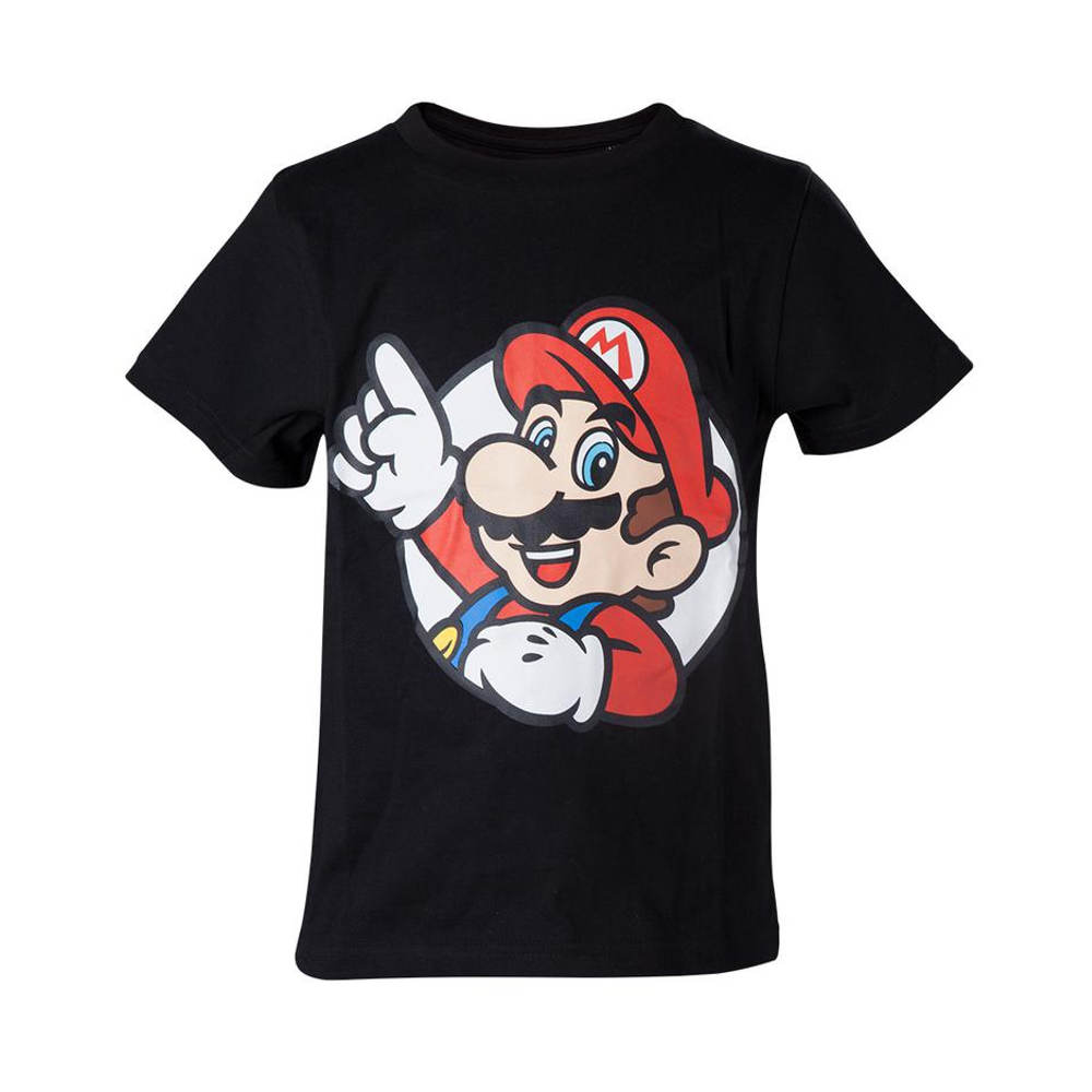 gloeilamp Extremisten Hoopvol Nintendo Nintendo Super Mario Kinder Tshirt It's A Me Mario Zwart | Att