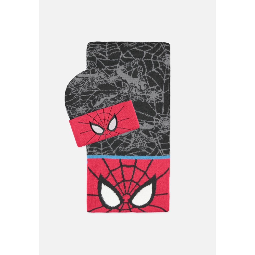 Marvel Marvel SpiderMan Muts & Sjaal Set Classic Multicolours |