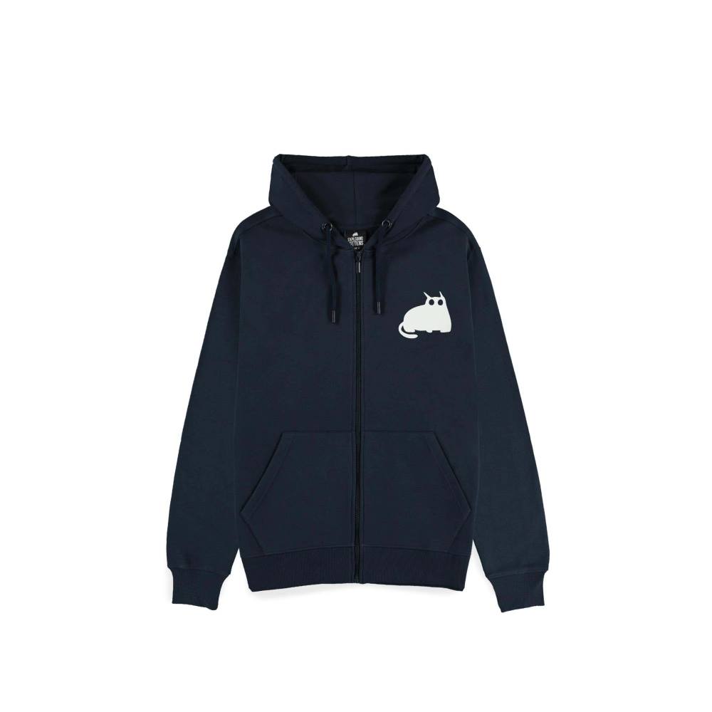 Exploding Kittens - Back Print Zip hoodie - Dark blue | Attitude Europ Exploding Kittens - Back Print Zip hoodie - Dark blue | Attitude Europ