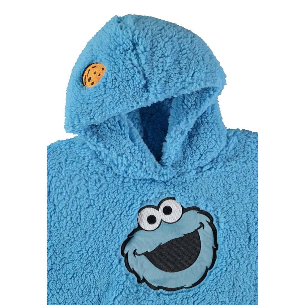 Sesame Street Cookie Monster Teddy Hoodie Blue Attitude Europe