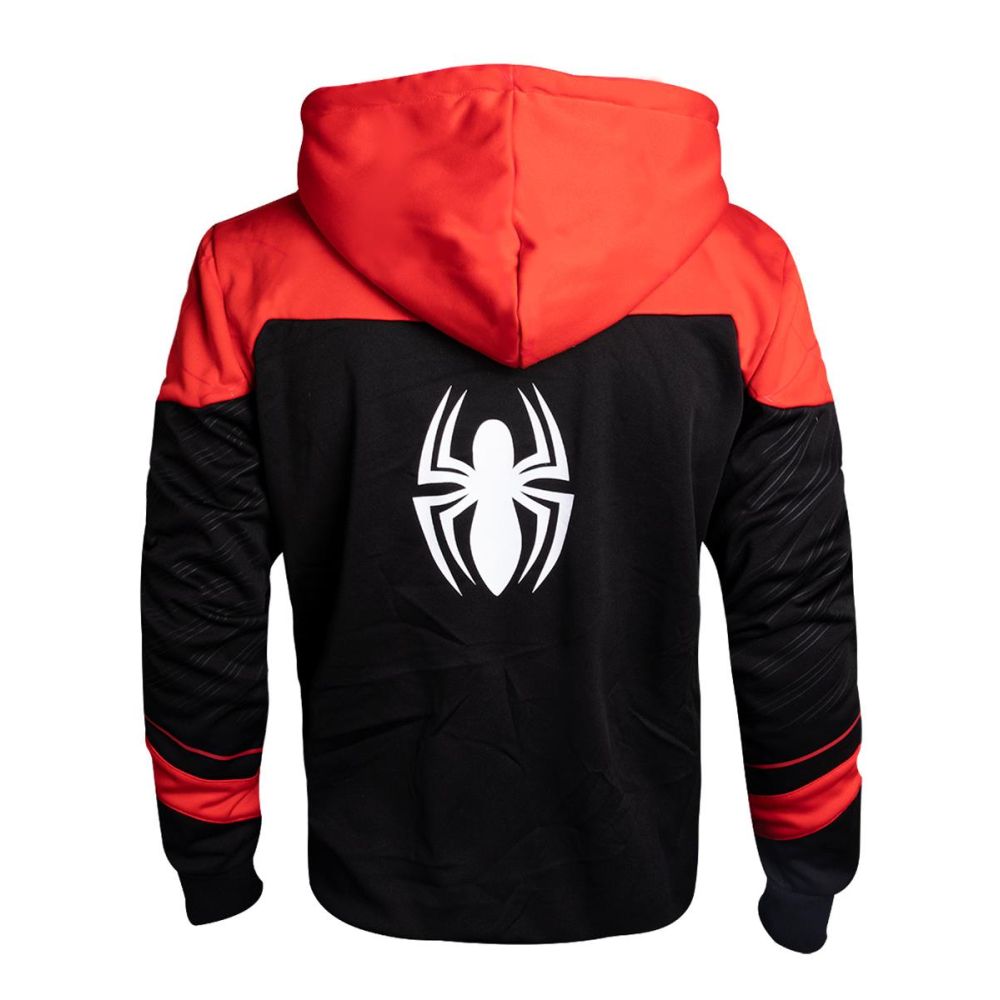 spider man black hoodie