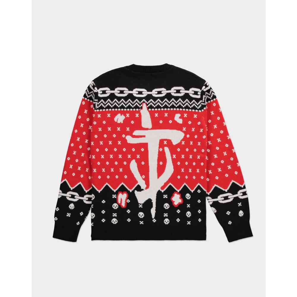 Kersttrui Knitted Rood/Zwart | Holland