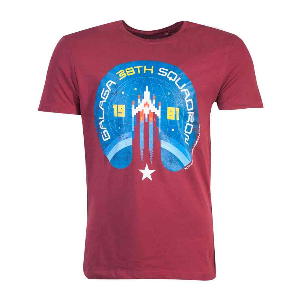 Official Galaga 38th Squadron Men's T-Shirt Red M