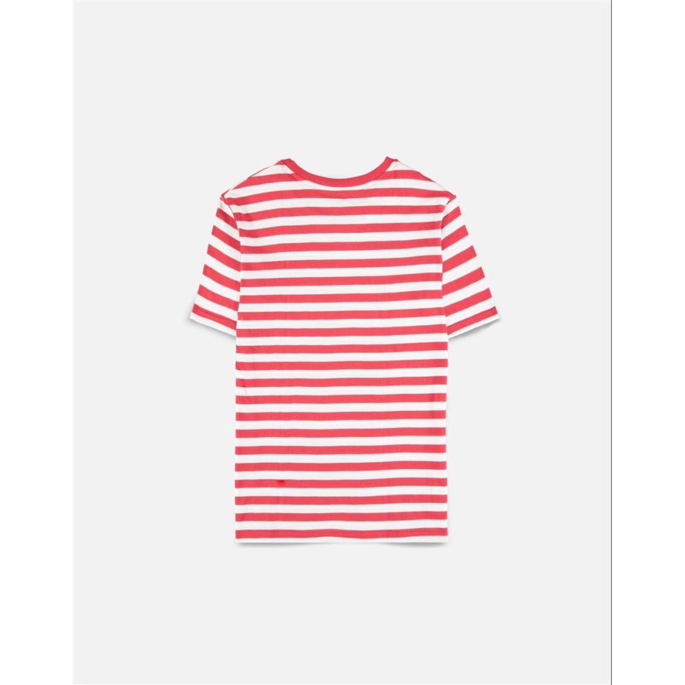 Waldo? Ladies Tshirt Striped Red/White 