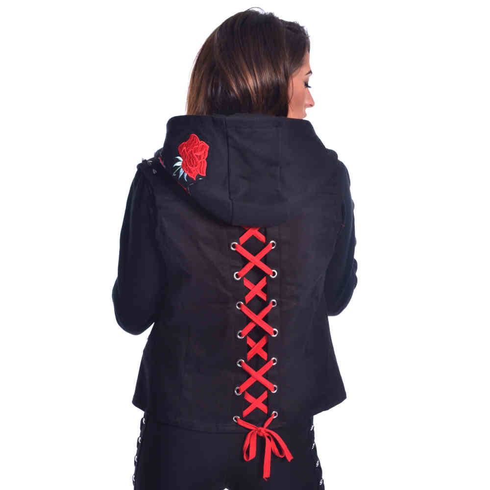 Vixxsin Roosa Rose Jacket Girls Jacket Black