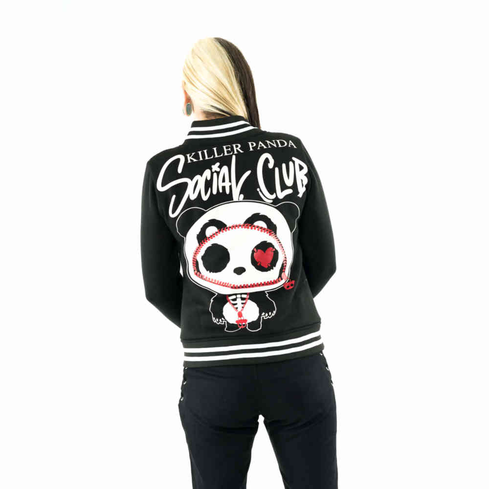 Killer Panda Killer Panda Kp Social Club Varsity jacket Black