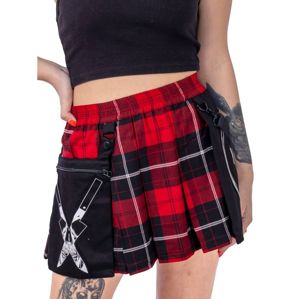 Heartless Heartless SOULESS Short skirt Red/Black Attitude