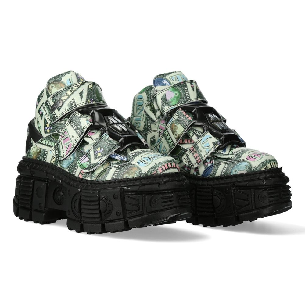 New Rock New Rock - MWALL009C13 Platform Boots - Green/Black | Attitude