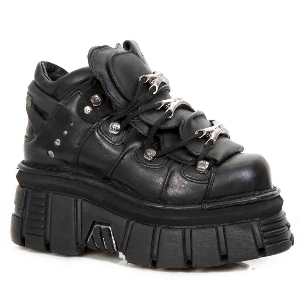 New Rock New Rock - M-106-S29 Baskets à plateforme - Noir | Attitude Fr