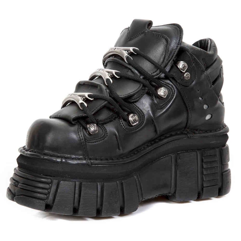 New Rock New Rock - M-106-S29 Baskets à plateforme - Noir | Attitude Fr