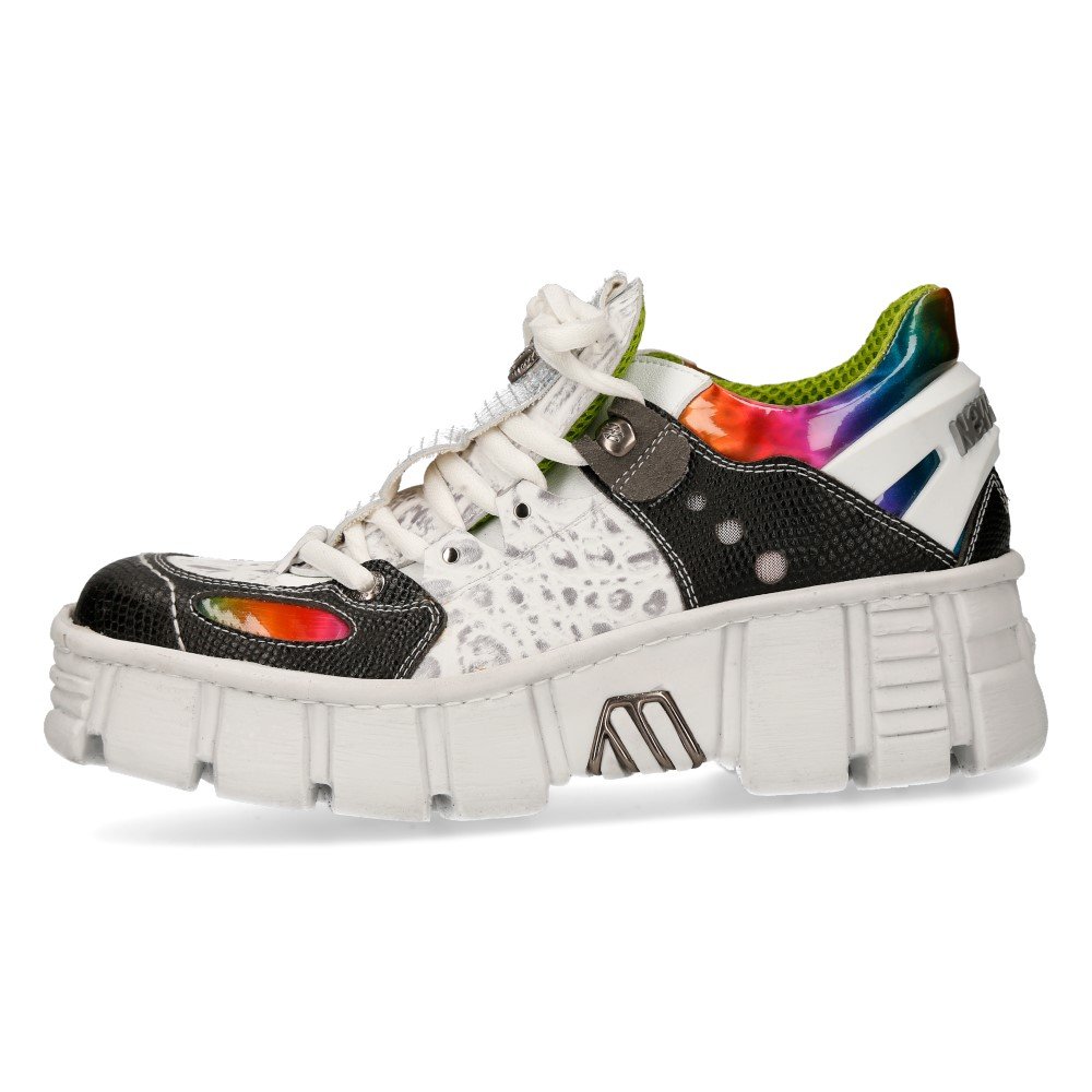 New Rock New Rock Plateau sneakers M-WALL002-C3 Wit/Multicolours | Atti