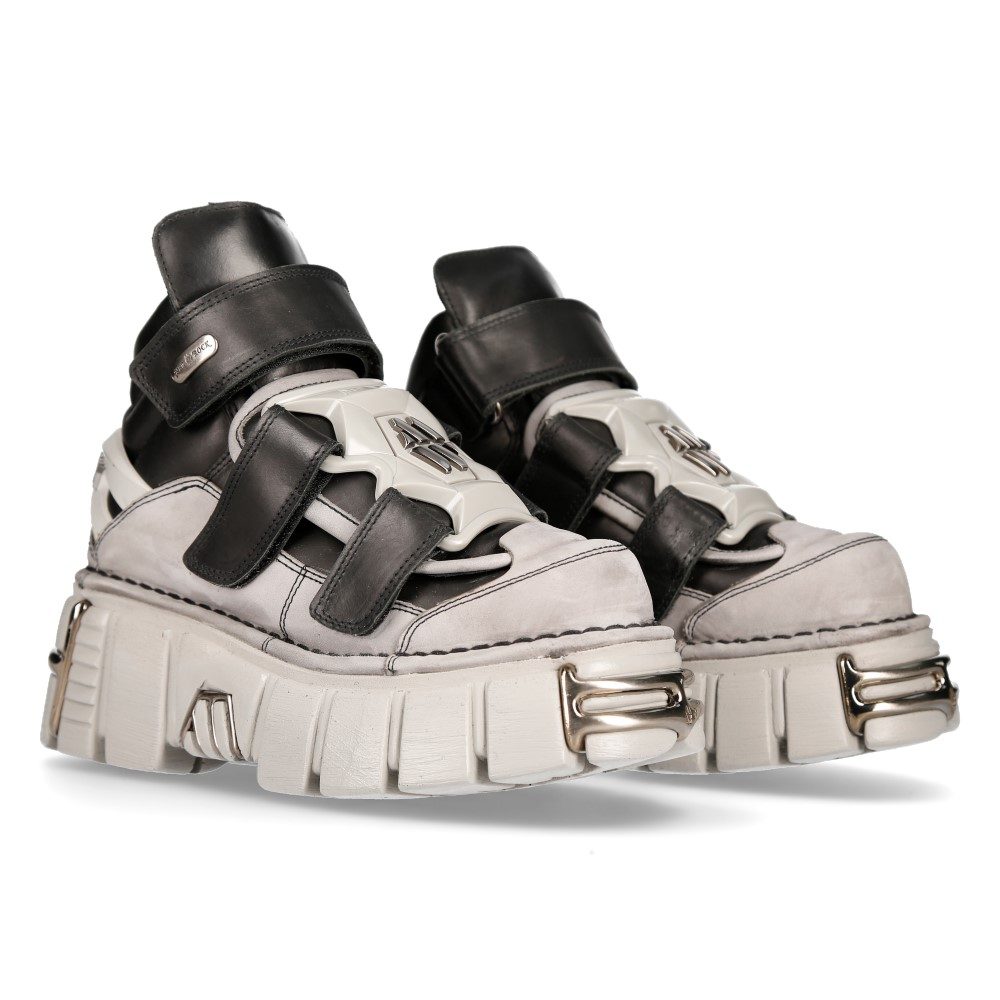 platform sneakers grey