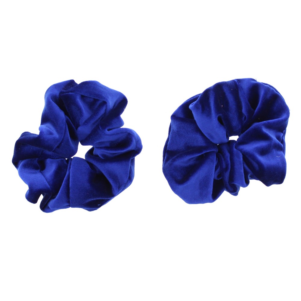 8 Velvet Hair Scrunchies Mit Metall-Band – Weiche Haargummis Für Frauen