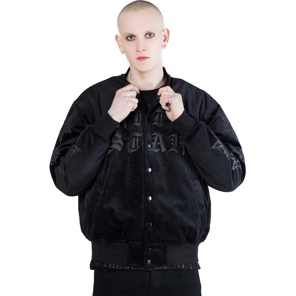 Killstar Killstar Varsity Jacket Night Terror Black Attitude Europe