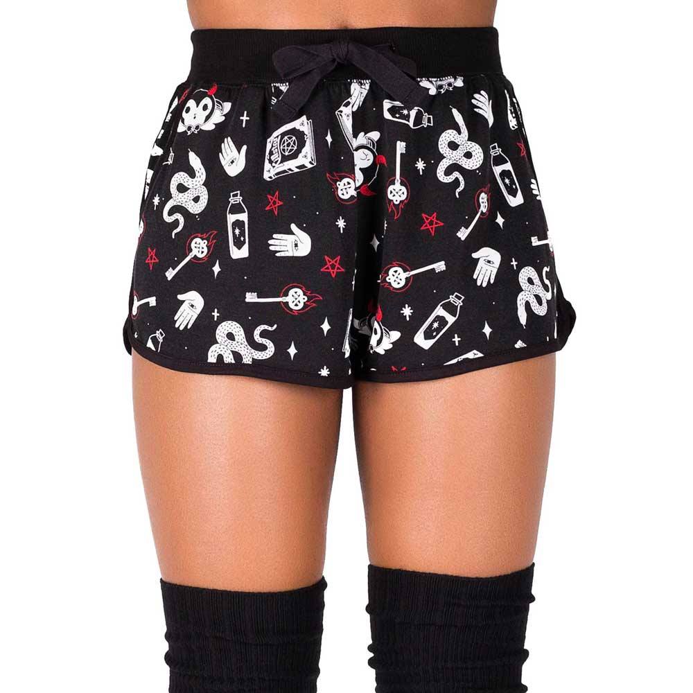 Killstar Killstar Korte Pyjama Broek See U In Hell Lounge Zwart Attit Killstar Killstar Korte Pyjama Broek See U In Hell Lounge Zwart Attit