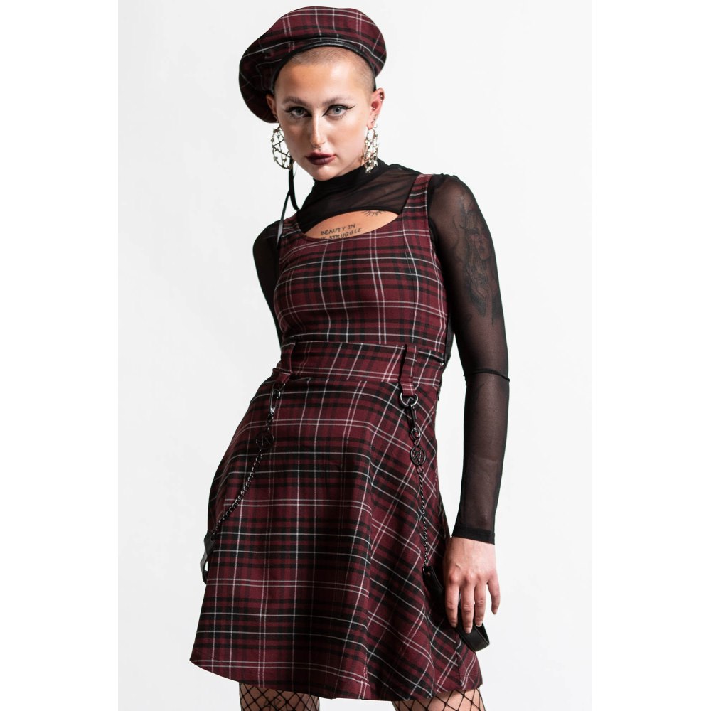 bad rebel plaid dress