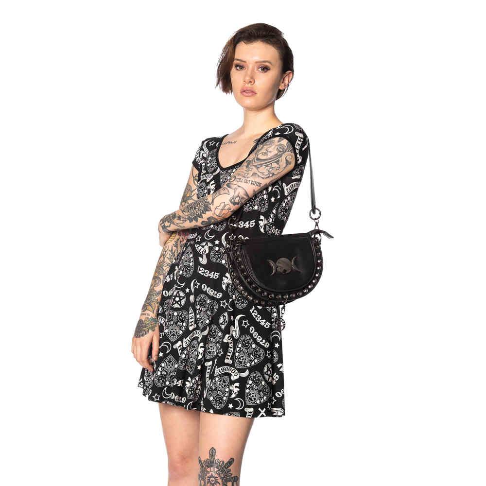 Banned Banned Kurzes Kleid Teen Goth Hello Schwarz Attitude Deutschla