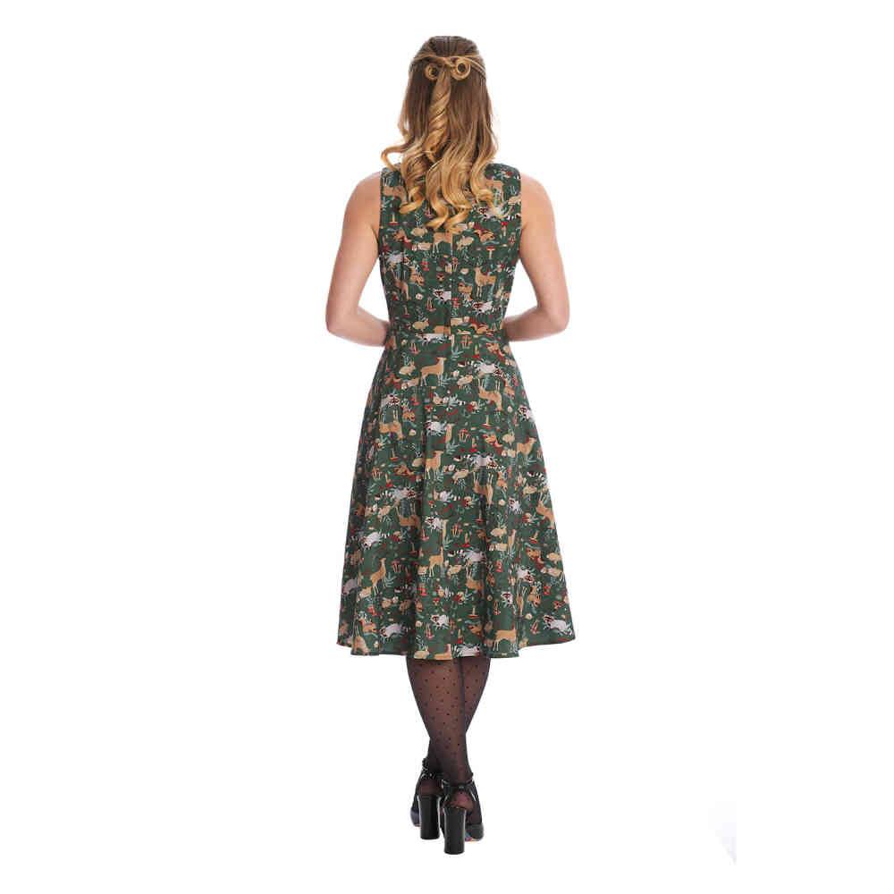 Banned Banned - Woodland Creature Flare dress - Green | Attitude Europe Banned Banned - Woodland Creature Flare dress - Green | Attitude Europe