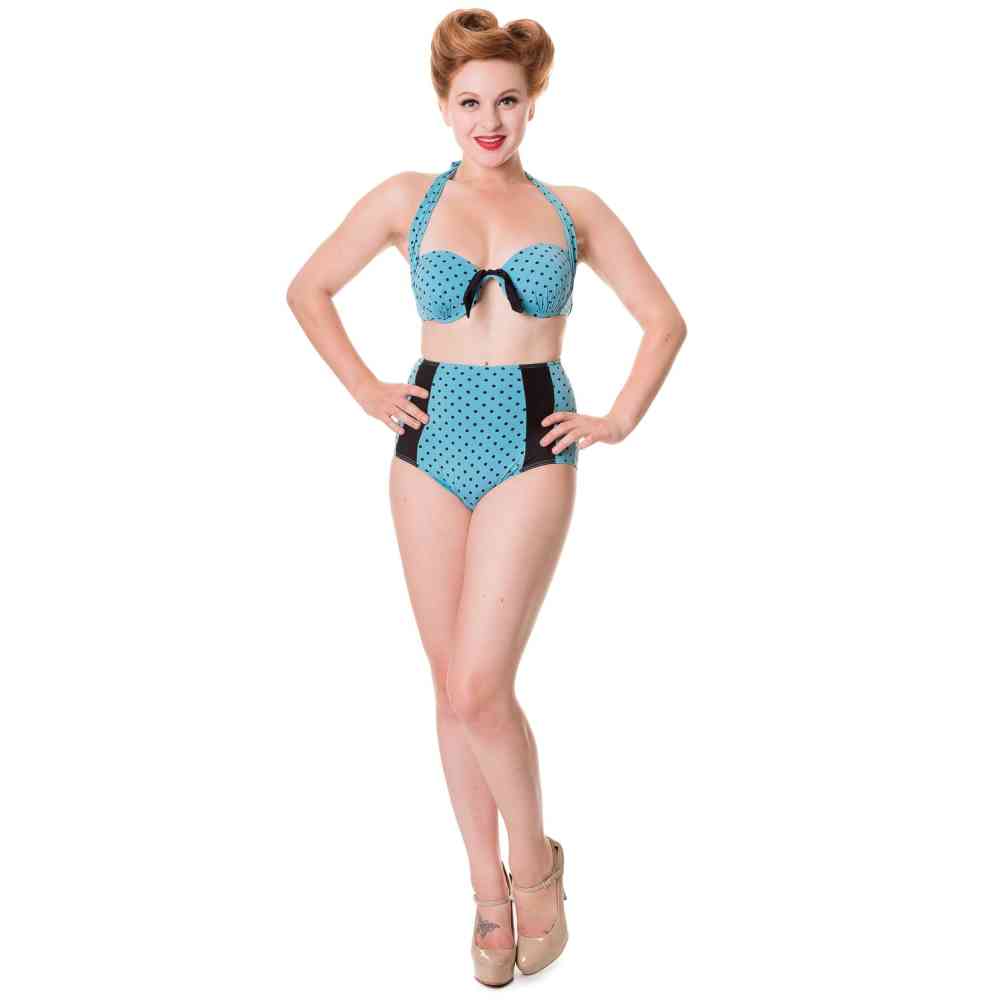 2025 - damesbikini met hoge taille, sexy push-up tweedelig badpak, vintage badpak, tweedelige retro bikiniset met ruches print hoge taille tank top heren met opdruk, legergroen, XL