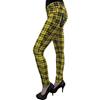 Banned Banned Check Trousers skinny fit Yellow Attitude Europe